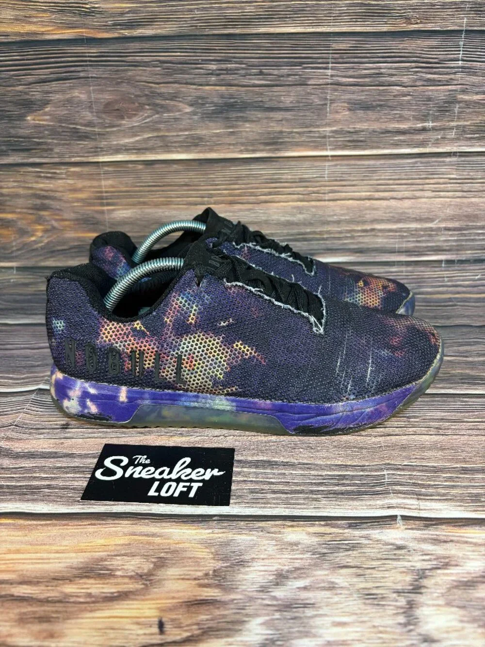 NoBull Trainer Dark‎ Purple Midnight Tye Dye Men's Athletic Training Shoes 11